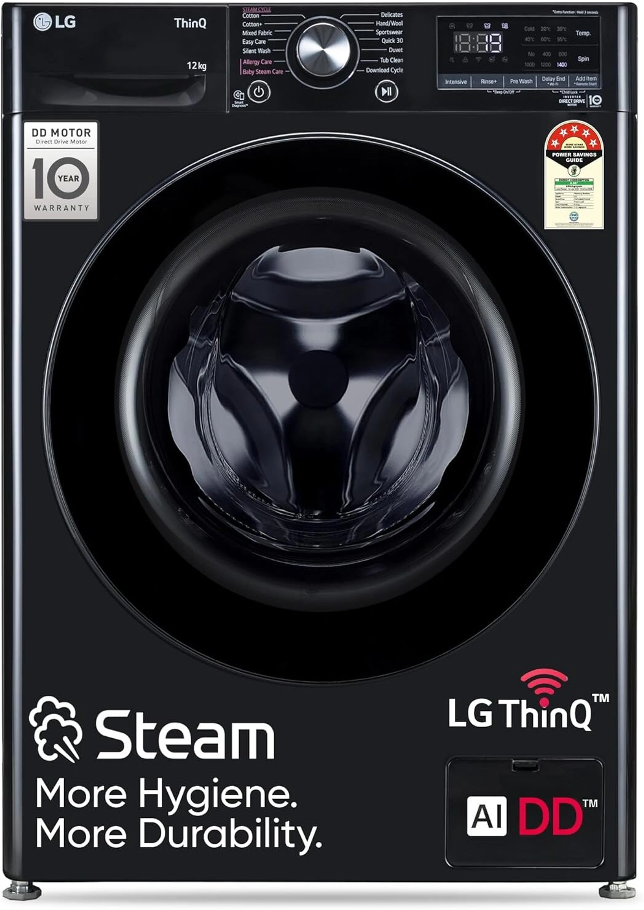 LG 12 kg 5 Star AI Direct Drive Front Load Washing Machine
